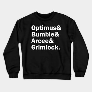 Funny Names x Transformers Autobots (Optimus, Bumble, Arcee, Gridlock) Crewneck Sweatshirt